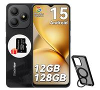 Blackview Wave 9C Telephone Portable Pas Cher 4G, 6.56'' HD+ Smartphone Pas Cher, Telephone Portable 12Go+128Go/2To TF, Android 15, 5000mAh, 13MP+8MP, 32Go TF, Étui de Téléphone Rotatif, Face ID, GPS