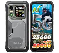 Blackview Xplore 1 5G Smartphone Incassable à Double Écran, 20000mAh Android 15, 36Go+256Go/2To, 6.78" FHD+120Hz, Caméra 64MP+50MP+20MP Vision Nocturne, NFC/Lampe Torche/Dual SIM