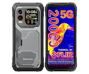 Blackview Xplore 1 Pro 5G Imagerie Thermique (Lepton3.5) Smartphone Incassable, 20000mAh 36Go+256Go/2To TF Téléphone Portable Incassable, Dimensity 7050, 6,78" 2,4K 120Hz 64MP+50MP, IP69K/OTG/NFC/GPS