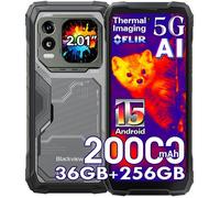 Blackview XPLORE 1 Pro 5G Téléphone Portable Incassable 20000mAh 36Go+256Go/2To Android 15 6.78"" NFC/AI/Dual SIM - Noir