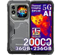 Blackview XPLORE 1 Pro 5G Téléphone Portable Incassable 20000mAh 36Go+256Go/2To Android 15 6.78" NFC/AI/Dual SIM - Noir