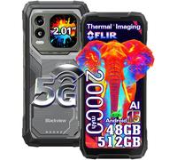 Blackview XPLORE 1 Pro 5G - Smartphone robuste 6,78"" 16Go+512Go, batterie 20000mAh, Android 15, NFC - Noir