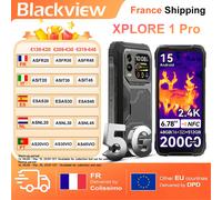 Blackview XPLORE 1 Pro [pas de chargeur UE] Smartphone robuste 48 Go (16 + 32) + 512 Go 5G Android 15 20 000 mAh 6,78'' + IPS 2,4 K NFC 64 MP noir