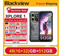 Blackview XPLORE 1 [Sans Chargeur UE] Smartphone Robusté 5G 20000mAh 45W 48(16+32) Go + 512 Go 6.78'' 2.4K Téléphone Mobile Android 15 Orange