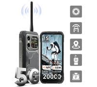 BLACKVIEW XPLORE 1 talkie-walkie robuste pour smartphone [sans chargeur UE] 48 Go (16 + 32) + 512 Go 20 000 mAh Android 15 NFC 6,78 ''55 W 64 MP noir