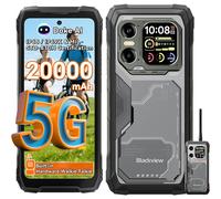 Blackview XPLORE 1 Walkie Talkie 5G Téléphone Portable Incassable 36Go+256Go/2To Android 15 6.78" NFC/AI/Dual SIM - Noir