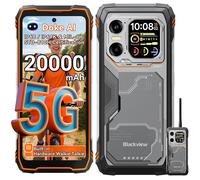 Blackview XPLORE 1 Walkie Talkie 5G Téléphone Portable Incassable 36Go+256Go/2To Android 15 6.78" NFC/AI/Dual SIM - Orange