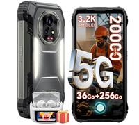 Blackview Xplore 2 5G Téléphone Portable Incassable, 20000mAh Smartphone Incassable, 6.73" FHD+ 120Hz AMOLED, 50MP+20MP, 36+256Go/2To Téléphone Incassable, IP69K/Dual SIM/WiFi 6E/Dimensity 8300