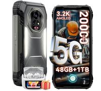 Blackview Xplore 2 Smartphone Incassable, 20000mAh-Android 15 Téléphone Portable Incassable, 48Go+1To Téléphone Incassable, 6.73" FHD, 120Hz, 3.2K AMOLED, 50+20MP, IP69K/Dual 5G SIM/WiFi 6E/MTK 8300