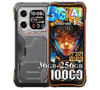 Blackview XPLORE X1 5G Téléphone Portable Incassable 10000mAh 36Go+256Go/2To Android 15 6.78"" NFC/AI/Dual SIM - Orange