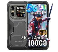Blackview XPLORE X1 Smartphone 5G incassable 6,78"" 2.4K 120Hz 12+256Go Android 15 20000mAh NFC Noir