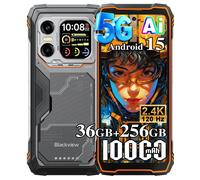 Blackview XPLORE X1 5G Téléphone Portable Incassable 20000mAh 36Go+256Go/2To Android 15 6.78" NFC/AI/Dual SIM - Orange