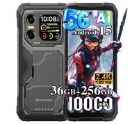 Blackview XPLORE X1 5G Téléphone Portable Incassable 20000mAh 36Go+256Go/2To Android 15 6.78" NFC/AI/Dual SIM - Noir