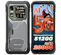 Blackview Xplore 1 5G Smartphone Incassable à Double Écran, 20000mAh Android 15, 48Go+512Go/2To, 6.78" FHD+120Hz, Caméra 64MP+50MP+20MP Vision Nocturne, NFC/Lampe Torche/Dual SIM