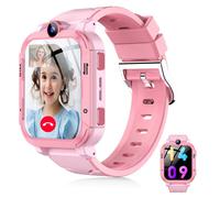 Blackview Z20 Montre Connectée Enfants 1,83"" Écran, 800 mAh, 4G Appels vidéo, Caméra 8 MP, IP67, GPS, Bouton d’ appel SOS, Rose