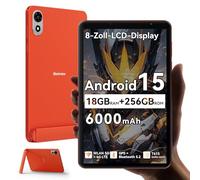 Blackview ZENO 1 8 Pouces Tablette Android 15 90Hz 800x1280 - Ultra Léger&Compact Gaming, T615 8 Cœurs Puce AI, 18GB RAM+256GB ROM(2TB TF)/4G LTE+WiFi 5G/Face ID/6000mAh/8MP+8MP/Widevine L1/BT5.2/GMS