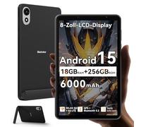 Blackview ZENO 1 8 Pouces Tablette Android 15 90Hz 800x1280 - Ultra Léger&Compact Gaming, T615 8 Cœurs Puce AI, 18GB RAM+256GB ROM(2TB TF)/4G LTE+WiFi 5G/Face ID/6000mAh/8MP+8MP/Widevine L1/BT5.2/GMS