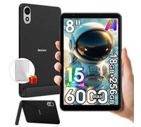 Blackview ZENO 1 Android 15 Tablette 8 Pouces, 18Go+256Go/2To Gaming Tablette Tactile, Widevine L1, 6000mAh, 4G LTE 5G WiFi Tablet PC avec Coque, Gemini Al 2.0, 3,5mm Klinke/OTG/FM/Hall, Noir