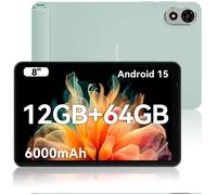 Blackview ZENO 1 - Tablette 8"" HD Android 15, 12 Go RAM, 64 Go ROM (+SD 2 To), 6000 mAh, Widevine L1, Vert