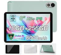 Blackview ZENO 1 Tablette Tactile 8"" IPS Écran 18 Go + 256 Go (TF 2To) 6000mAh 8MP Android 15 Dual SIM 4G Tablette PC GPS - Vert