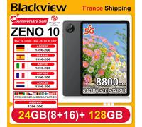 Blackview ZENO 10 [Sans chargeur UE] Tablette 5G 24(8+16)Go+128Go 11'' FHD+ IPS 18W 8800mAh Android 15 90Hz Tablette PC T8200 noir