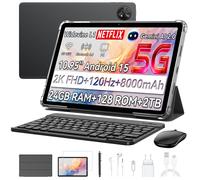 Blackview Zeno 10, Tablette 11" FHD 1920×1200, Gemini AI Unisoc T8200, 24 Go RAM + 128 Go stockage, avec clavier et stylet - Noir