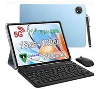 Blackview ZENO 10 Tablettes Tactiles 11" Octa core 6Go RAM 128Go ROM 8800 mAh Android OS Dual SIM 5G Bleu Bleu