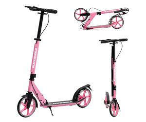 Blackwheels Orio Trottinette Urbaine Pliable - Grandes Roues 200mm, Réglable, Légère Aluminium, Sangle de Transport, Deck Antidérapant, ABEC 7, Confortable pour Adultes et Ados