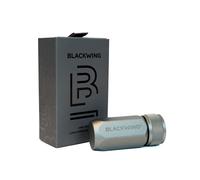 Blackwing Aiguiseur à pointe longue en une étape, lame en acier allemand, pointe incurvée tranchante, aluminium usiné, gris