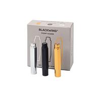 Blackwing Lot de 3 protège-pointes - Protège les pointes de crayon, lot de couleurs mélangées (or, argent et noir), aluminium usiné léger