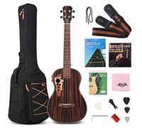 Blackwood Kit de ukulélé électrique baryton 76,2 cm avec barre de réglage avec égaliseur avec sac de transport, sangle, corde en nylon, accordeur électrique, médiator, shaker