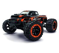 Blackzon orange brushless 1:16 Auto RC électrique Monstertruck 4 roues motrices (4WD) 2,4 GHz avec accu et chargeur, avec effet