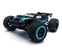 Blackzon vert brushless 1:16 Auto RC électrique Monstertruck 4 roues motrices (4WD) 2,4 GHz avec accu et chargeur, avec effet