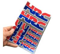 BLacOh Autocollant Moto Autocollants réfléchissants for Casque de Moto et réservoir, Autocollants stéréo for Voiture, adaptés à Honda HRC CBR CBR1000RR CBR650F CBR600RR CBR500R Stickers Moto