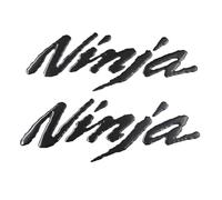 BLacOh Autocollant Moto Lot de 1 Autocollant de réservoir de Carburant for Moto, emblème, for Ninja ZX6R, ZX10R, ZX14R, Suzuki Sv650 2003, Px125 Stickers Moto(Black)