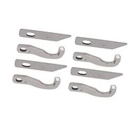 Blade de Couteau en liberté, 8 Pcs Couteau à Rejet Strong Métallique Angle Précis Surloc Lame Facile Installation Upper Couteau Supérieur Couteaux Inférieurs Supérieurs pour 925d