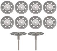 Blade De Scie En Diamant12 PCS 20-30 Mm Avec Mandrin De 3 Mm Pour Outils Rotatifs Mini Tuile En Verre De Pierre En Métal,Ensemble De 12 Pcs 30 Mm