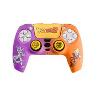 Blade Gaming FRTEC - Combo Pack Dragon Ball Z, Coque Rigide + Grips + Sticker pour PS5 DualSense, Goku et Freezer