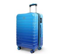 Blade Lot de 3 valises Extensibles - Valise à Coque Rigide - Valise légère à roulettes - Bagage à Main en ABS + PC avec Serrure TSA - Valise à 4 Roues Spinner - Lot de 3 valises de Voyage, Bleu, XL,
