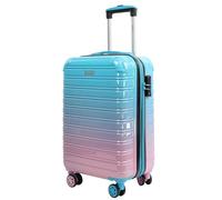 Blade Lot de 3 valises Extensibles - Valise à Coque Rigide - Valise légère à roulettes - Bagage à Main en ABS + PC avec Serrure TSA - Valise à 4 Roues Spinner - Lot de 3 valises de Voyage, Bleu/Rose,