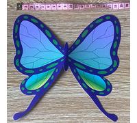 Blade papillon ninja cos papillon Chanahu cos accessoires cheveux Anime perruque couleur de la tête : violet papillon ninja