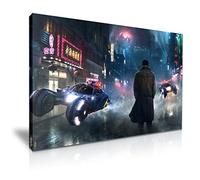 Blade Runner Poster Impression sur toile Décoration murale Cadeau idéal pour la maison, le bureau, l'hôtel (L : 76 cm x 50 cm)