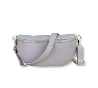 Blade Sac Banane doré pour Femme en Cuir véritable, Sac Banane élégant pour Femme avec 2 Larges Ceintures à Motifs et en Cuir Amovibles et réglables, Sac bandoulière pour Femme, Sac de Poitrine de