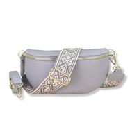 Blade Sac Banane doré pour Femme en Cuir véritable, Sac Banane élégant pour Femme avec 2 Larges Ceintures à Motifs et en Cuir Amovibles et réglables, Sac bandoulière pour Femme, Sac de Poitrine de