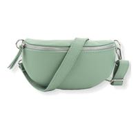 Blade Sac Banane en Cuir véritable, Sac à bandoulière élégant pour Femme, Sac à bandoulière de qualité supérieure avec Fermeture éclair, Sac à Main, Sac Banane, Menthe, Taille Unique