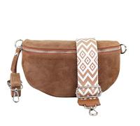 Blade Sac Banane en Daim Fait à la Main, Sac à bandoulière, Sac Banane en Cuir véritable avec Sangles à Motifs, 3 Tailles, Sac à bandoulière élégant fabriqué en Italie, Cadeau pour Elle, en Cuir,