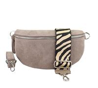 Blade Sac banane en daim fait à la main, sac à bandoulière, sac banane en cuir véritable avec sangles à motifs, 3 tailles, sac à bandoulière élégant fabriqué en Italie, cadeau pour elle, en cuir,
