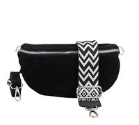 Blade Sac banane pour femme en daim fait à la main, sac à bandoulière, sac banane en cuir véritable avec 2 larges ceintures amovibles/réglables, sac à bandoulière fabriqué en Italie, cadeau pour elle,