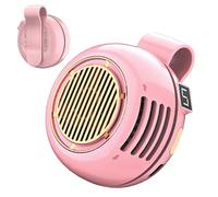 Bladeless Clip Fan, Quiet Rechargeable Cooling Device, 2.52x1.57 inches Portable Fan with 360 Rotation, Low Noise Airflow Unit, Compact Modern Style, Desk Neck Travel Use