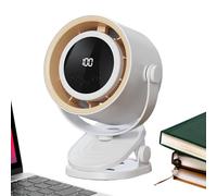 Bladeless Desk Fan, Rechargeable Table Fans, Portable Cooling with Ambient Night Light, Clip on Design for Safe and Space Saving Comfort, Home, Bedroom, Desktop, Kitchen, 5.70 X 4.72 X 7.28 Inches
